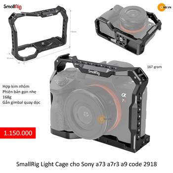 SmallRig Light Cage Sony Alpha A73 a7III a7r3 A7RIII A9 2918