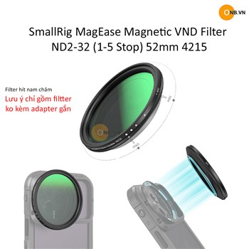 SmallRig MagEase Magnetic VND Filter Kit ND2-ND32 1-5 Stop 52mm 4215