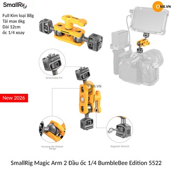 SmallRig Magic Arm 2 Đầu ốc 1-4 BumbleBee Edition 5522