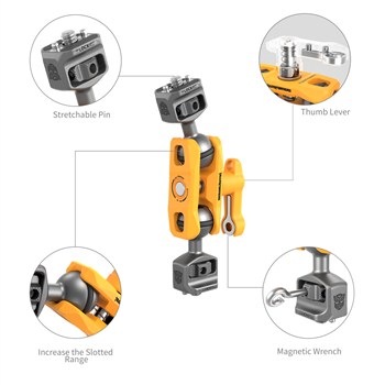 SmallRig Magic Arm 2 Đầu ốc 1-4 BumbleBee Edition 5522