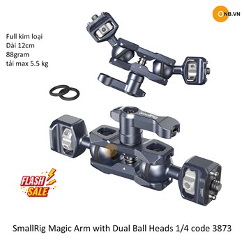 SmallRig Magic Arm with Dual Ball Heads 1/4 code 3873