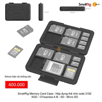 SmallRig Memory Card Case - Hộp đựng thẻ nhớ code 3192