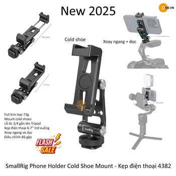 SmallRig Metal Phone Holder Cold Shoe Mount - Kẹp điện thoại 4382