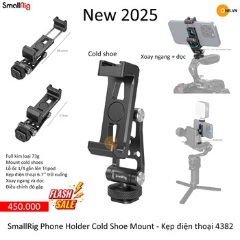 SmallRig Phone Holder Cold Shoe Mount - Kẹp điện thoại 4382