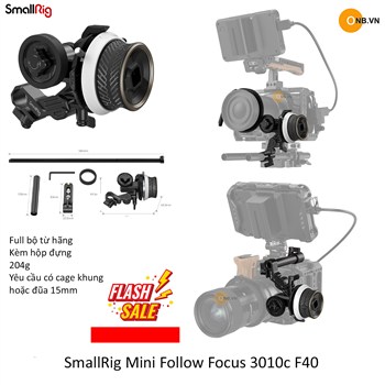 SmallRig Mini Follow Focus 3010c - Xoay lấy nét manual lens