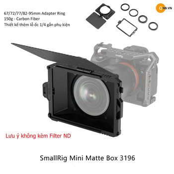 SmallRig Mini Matte Box 3196 - Bộ phụ kiện quay phim chuyên nghiệp