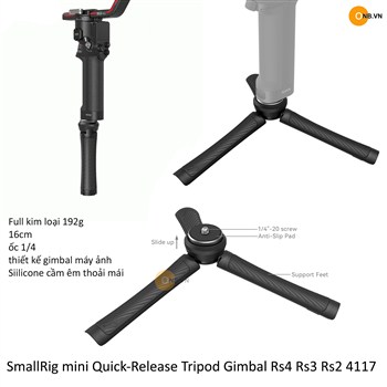 SmallRig mini Tripod Kim Loại 16cm Gimbal Rs4 Rs3 Rs2 4117