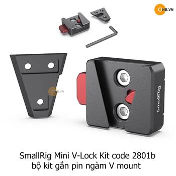 SmallRig Mini V-Lock - đế gắn pin V Mount 2 ốc 1/4 2801b