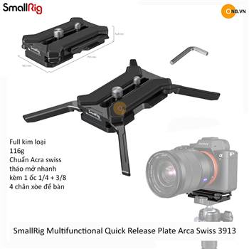 SmallRig Multifunctional Quick Release Plate Arca Swiss 3913