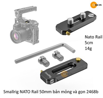 Smallrig NATO Rail 50mm làm mỏng gọn đẹp 2468b