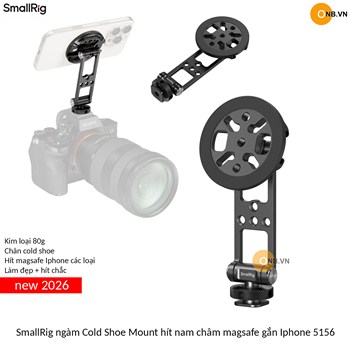 SmallRig ngàm Cold Shoe Mount hít nam châm magsafe gắn Iphone 5156