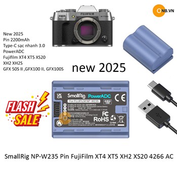 SmallRig NP-W235 Type-C Pin FujiFilm XT4 XT5 XH2 XS20 4266 AC