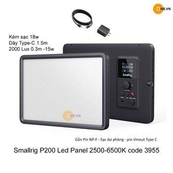 Smallrig P200 Led Panel 2500-6500K code 3955