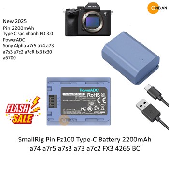 SmallRig Pin Fz100 Type-C Battery a74 a73 4265 BC ver mới nhất