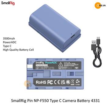 SmallRig Pin NP-F550 Type C Camera Battery 4331