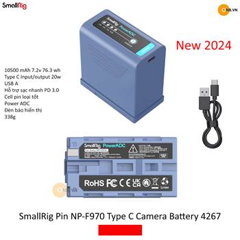 SmallRig Pin NP-F970 Type C Camera Battery 4267