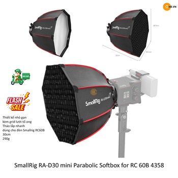 SmallRig RA-D30 mini Parabolic Softbox 30cm RC 60B 4358