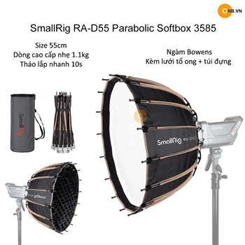 SmallRig RA-D55 Parabolic Softbox 3585 - 55cm Tháo mở nhanh ngàm bowens