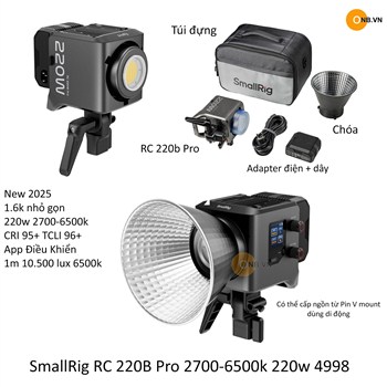SmallRig RC 220B Pro Đèn Led Studio 220w 4998 hàng có sẵn