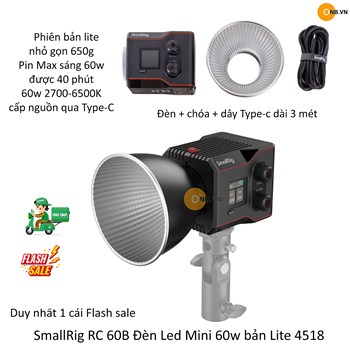 SmallRig RC 60B Đèn Led Mini 60w bản Lite 4518