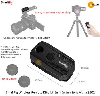SmallRig Remote Điều Khiển Máy Ảnh Sony Alpha 3902