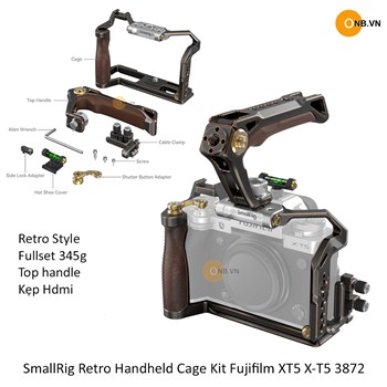 SmallRig Retro Handheld Cage Kit Fujifilm XT5 X-T5 3872