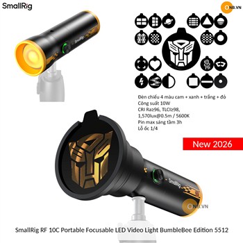 SmallRig RF 10C Focusable Transformers Đèn Led Mini gồm 21 hiệu ứng 5512