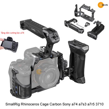 SmallRig Rhinoceros Cage Carbon Sony a74 a7s3 a7r5 3710