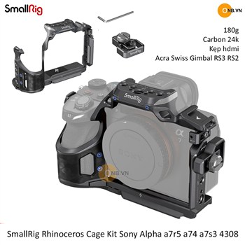 SmallRig Rhinoceros Cage Kit Sony Alpha a75 a74 a7s3 a7r5 4308