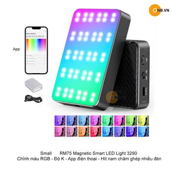 SmallRig RM75 LED RGB 3290 - Chỉnh màu, độ K, có App, hít nam châm