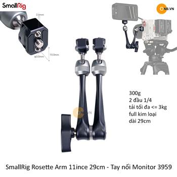SmallRig Rosette Arm 29cm - Tay nối Monitor full kim loại 3959