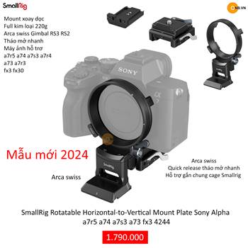 SmallRig Rotatable Horizontal-to-Vertical Mount Plate Sony a7r5 a74 a7s3 a73 fx3 4244
