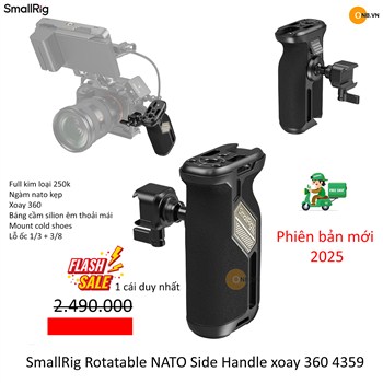 SmallRig Rotatable NATO Side Handle xoay 360 4359
