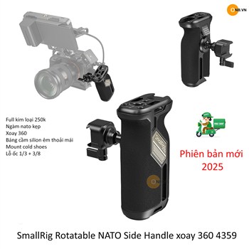 SmallRig Rotatable NATO Side Handle xoay 360 4359