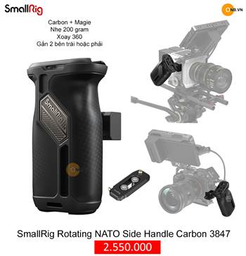 SmallRig Rotating NATO Side Handle Carbon 3847