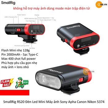 SmallRig RS20 Đèn Flash mini máy ảnh Sony Alpha Canon Nikon 5374