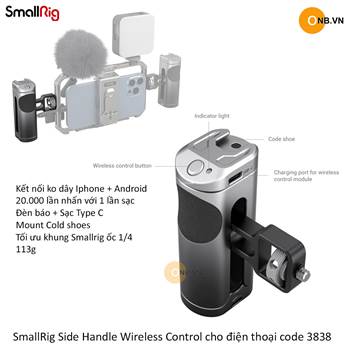 SmallRig Side Handle Wireless Control Phone Điện Thoại 3838