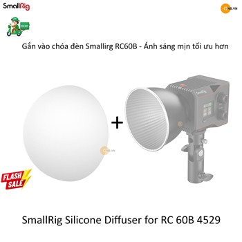 SmallRig Silicone Diffuser Dome tản sáng đèn RC 60B 100B 4529