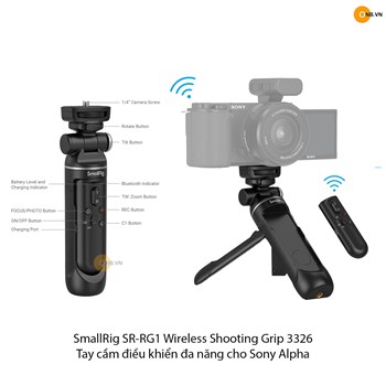 SmallRig SR-RG1 Wireless Shooting Grip 3326 - Tay cầm điều khiển máy ảnh Sony Alpha 