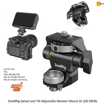 SmallRig Swivel and Tilt Adjustable Monitor Mount ốc 3/8 2903b
