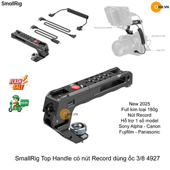 SmallRig Top Handle with Rec Trigger ốc 3/8 4927