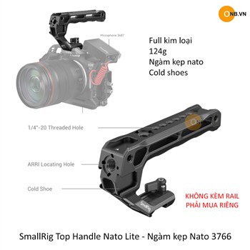 SmallRig Top Handle Nato Lite - Ngàm kẹp Nato 3766