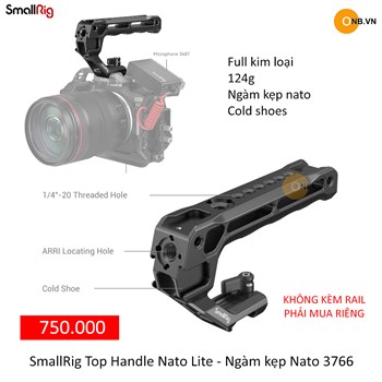 SmallRig Top Handle Nato Lite - Ngàm kẹp Nato 3766