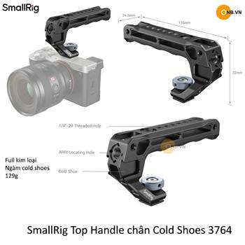 SmallRig Top Handle ngàm Cold Shoes gắn máy ảnh 3764