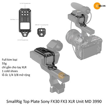 SmallRig Top Plate Sony FX30 FX3 XLR Unit MD 3990