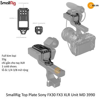 SmallRig Top Plate Sony FX30 FX3 XLR Unit MD 3990