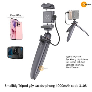 Smallrig Tripod sạc dự phòng Iphone Gopro 12 3108