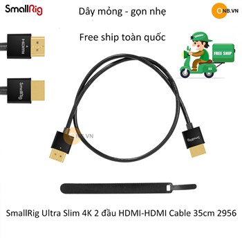 SmallRig Ultra Slim 4K 2 đầu HDMI-HDMI Cable 35cm 2956b