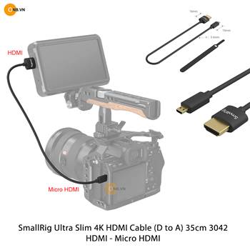 SmallRig Ultra Slim 4K Micro HDMI to HDMI dài 35cm 3042