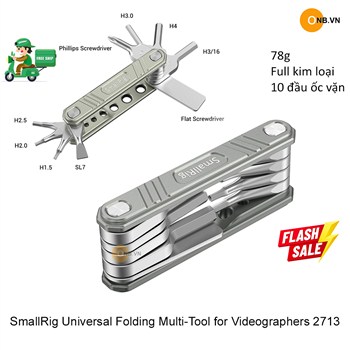 SmallRig Universal Folding Multi-Tool Bộ thanh văn 10 đầu ốc siêu nhẹ 2713